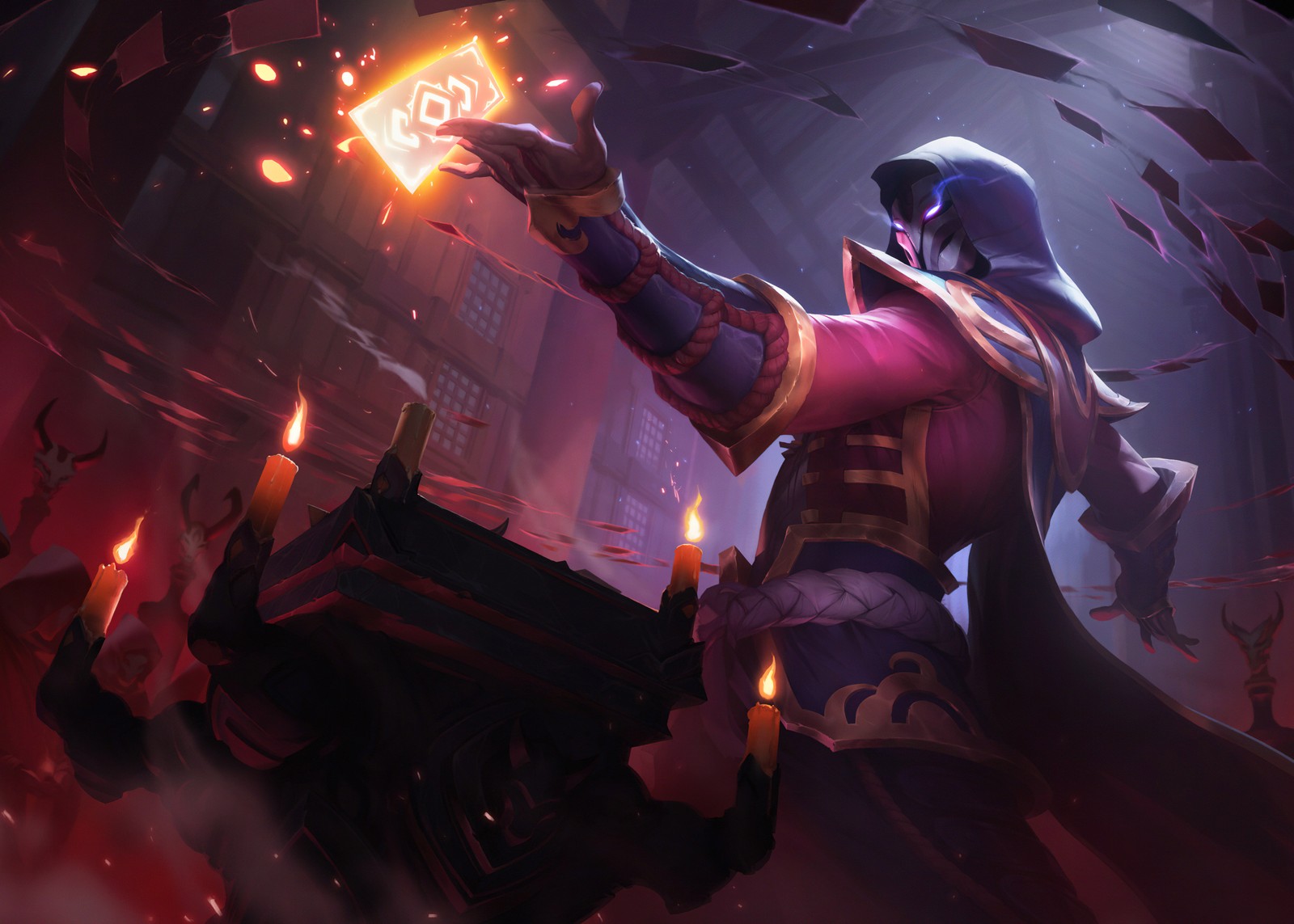 Download blood moon twisted fate, league of legends, twisted fate, games, 4k wallpaper for free