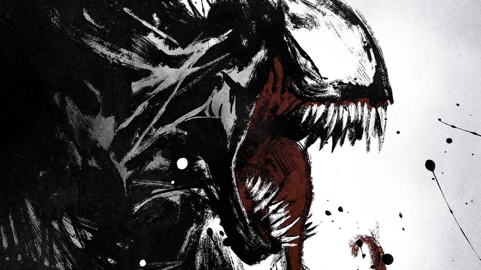 Venom est un personnage de la série venomverse (eddie brock, spider man, super héros, marvel comics, illustration)