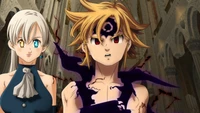 Meliodas y Elizabeth Liones: Un Momento de Poder en Nanatsu no Taizai