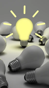 Illuminating Ideas: A Single Incandescent Bulb Among Many