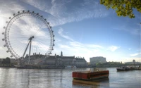 London Eye: A Majestic Ferris Wheel Overlooking the River Thames