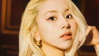 Chaeyoung of TWICE showcasing her striking features and captivating charm.