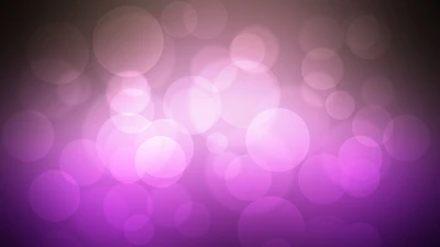 Círculos de bokeh rosa e roxo suaves com brilho