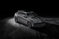 lamborghini urus s, automovil urbano, fondo negro, 5k, 2023