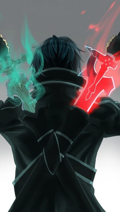 arte, kirito, online, espada