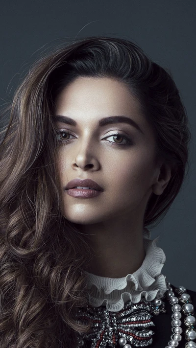 Retrato elegante de Deepika Padukone: una belleza de Bollywood