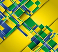 Colorful Abstract Design with Brazilian-Inspired Textures and Geometric Patterns