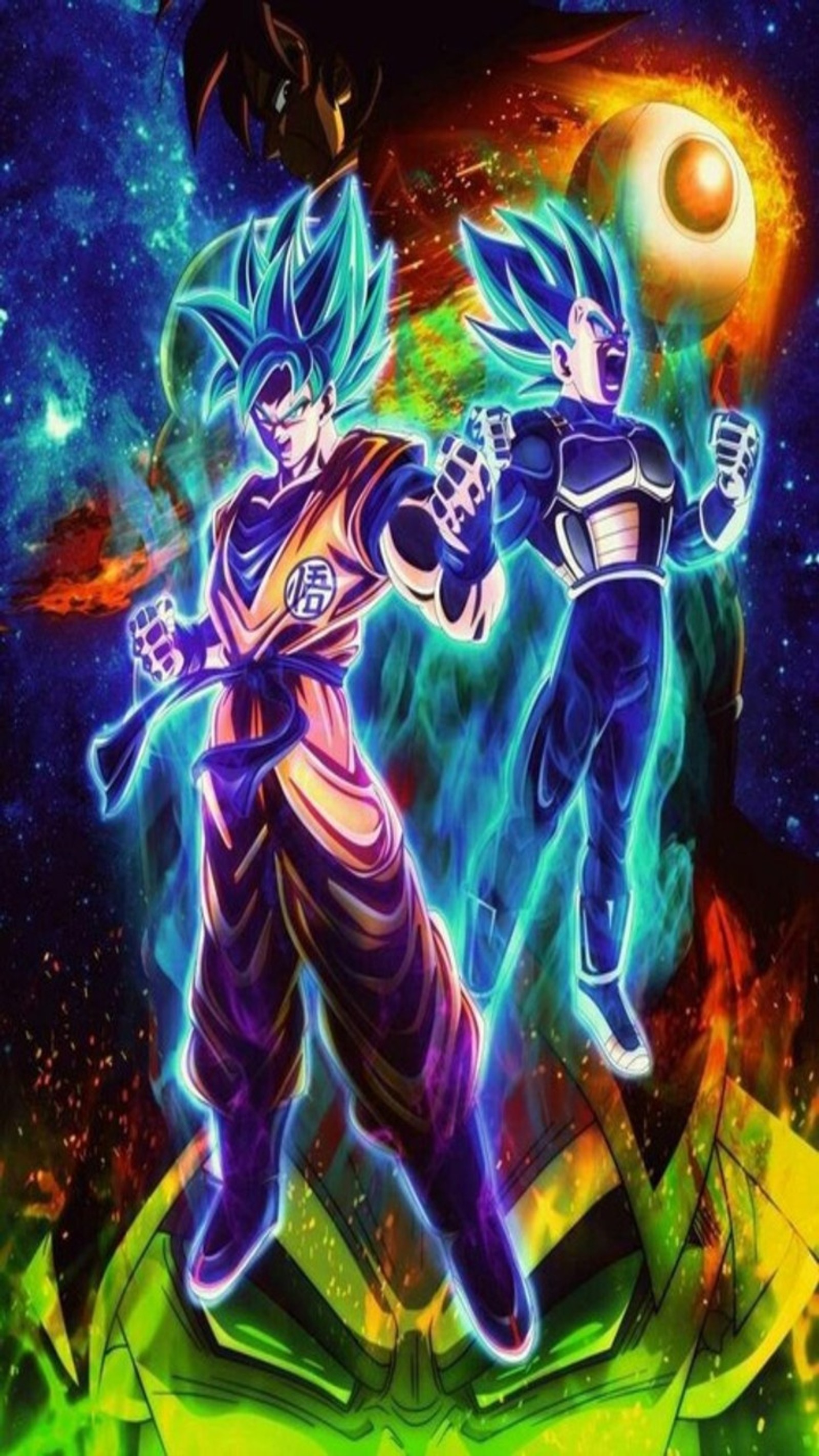 A poster of the dragon ball and gohan fighting (movie, anime, dragon, ball, super)