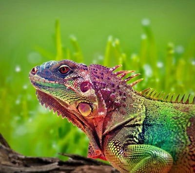 animal, caméléon, couleur, lézard