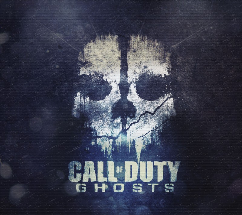 Логотип call of duty: ghosts на темном фоне (треска, игра, призрак)