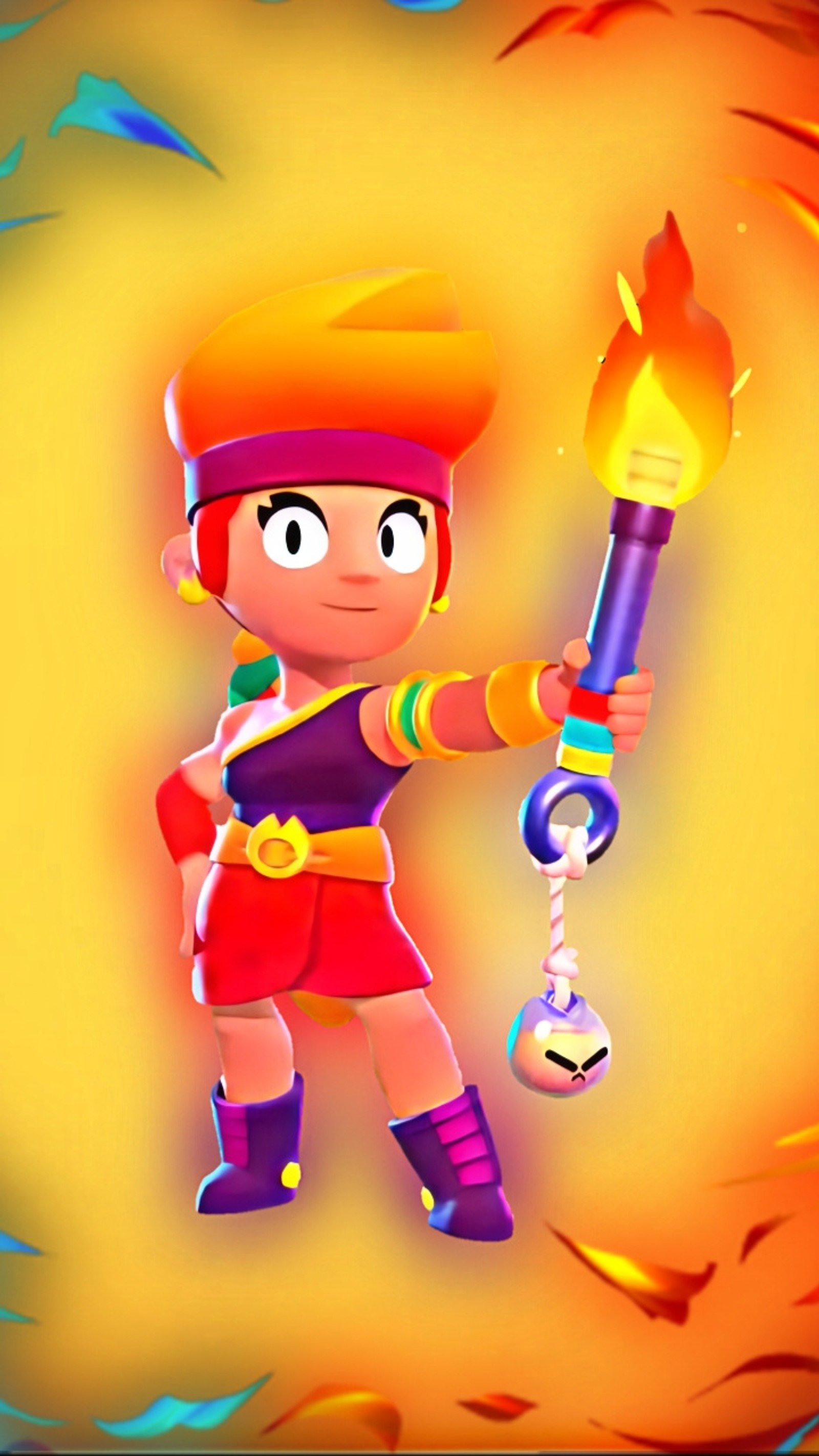 amber, brawlstars Download Wallpaper