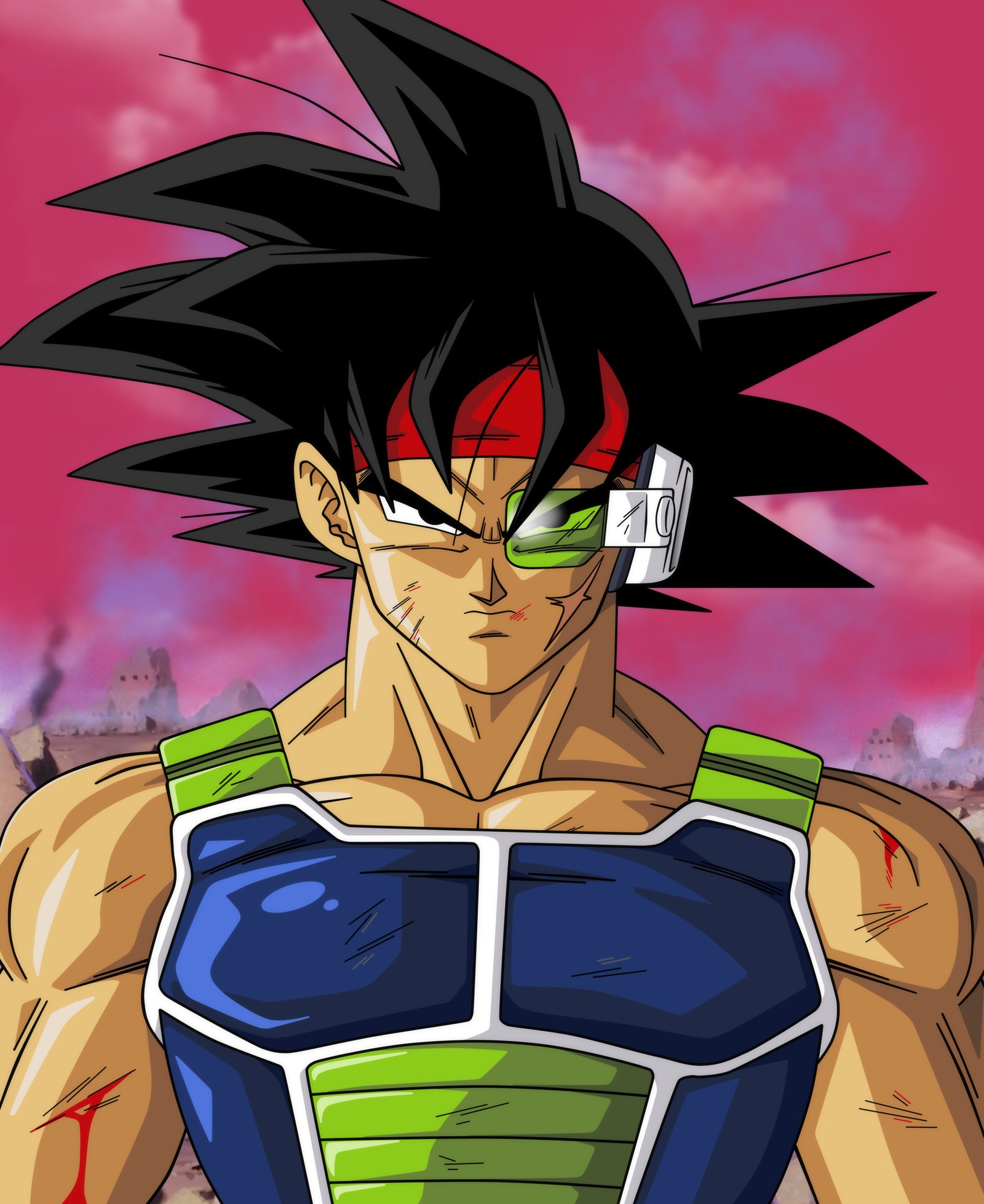 Descargar fondo de pantalla anime, pelota, bardock, dragón, goku