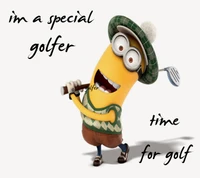 golfer, minion wallpaper