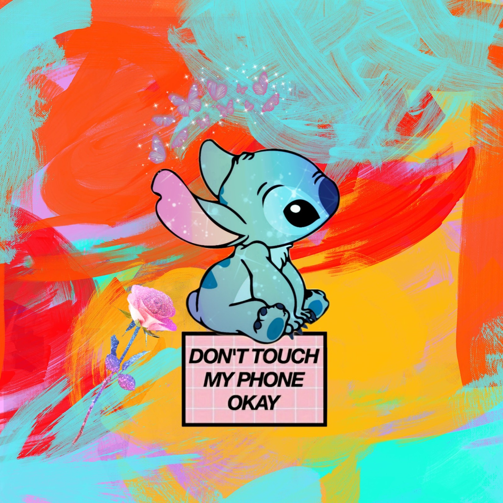 Baixar papel de parede fofo, fondo de bloqueo, tela de visualização, stitch, stich