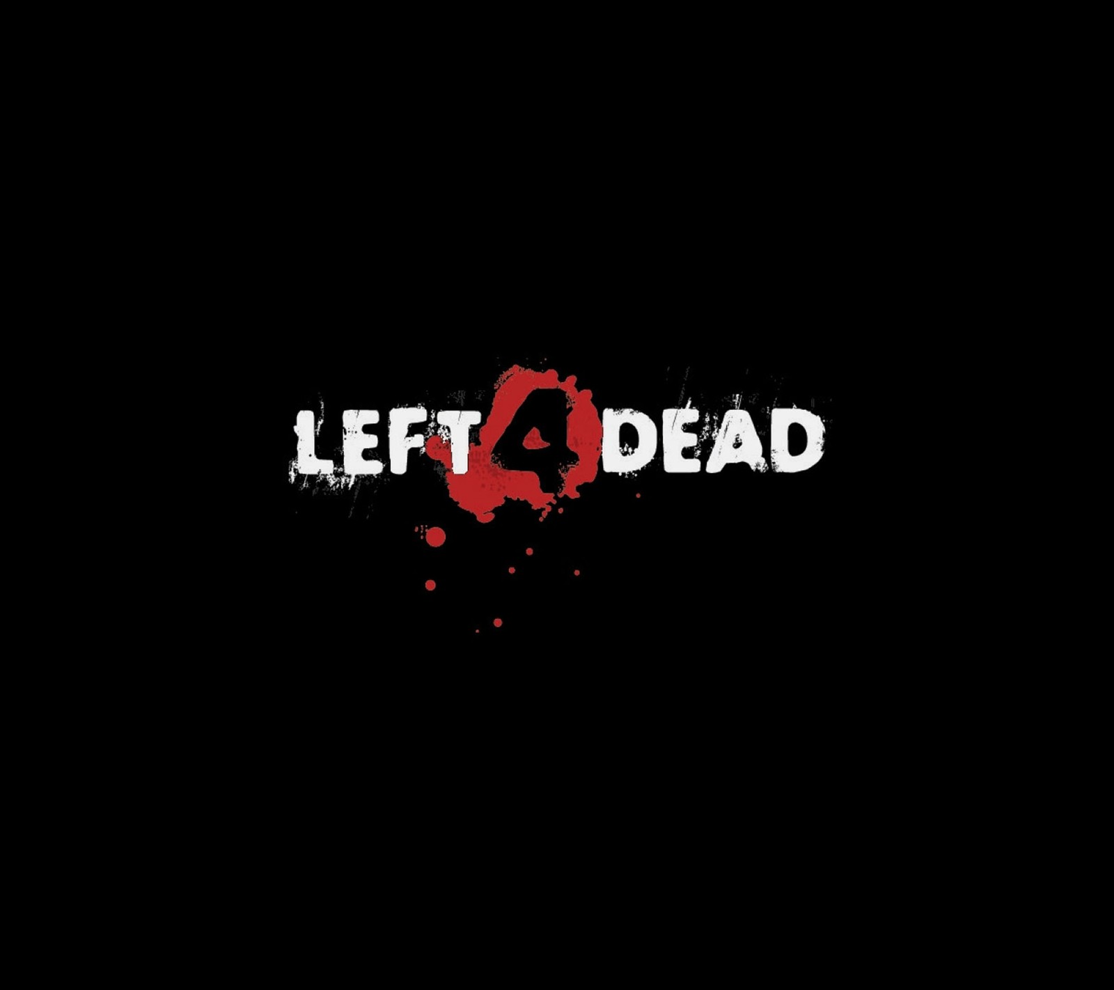 Left 4 dead-logo auf schwarzem hintergrund (spiel, left 4 dead, left for dead)