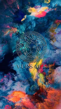 Elegancia de Versace: Una Fusión Vibrante de Color y Arte