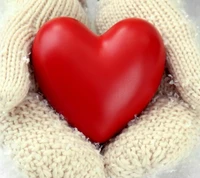 heart, love, romantic, valentine, winter wallpaper