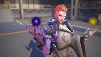 Moira showcasing her powers in Overwatch 2.