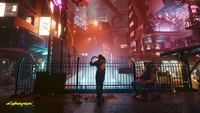 Amor na Cidade Noturna: Um Romance Cyberpunk em Meio a Luzes Neon Distópicas