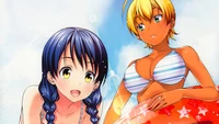 Desafío de verano: Megumi e Ikumi de "Food Wars" en trajes de baño