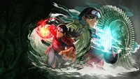 hashirama senju, hokage, naruto anime, anime wallpaper