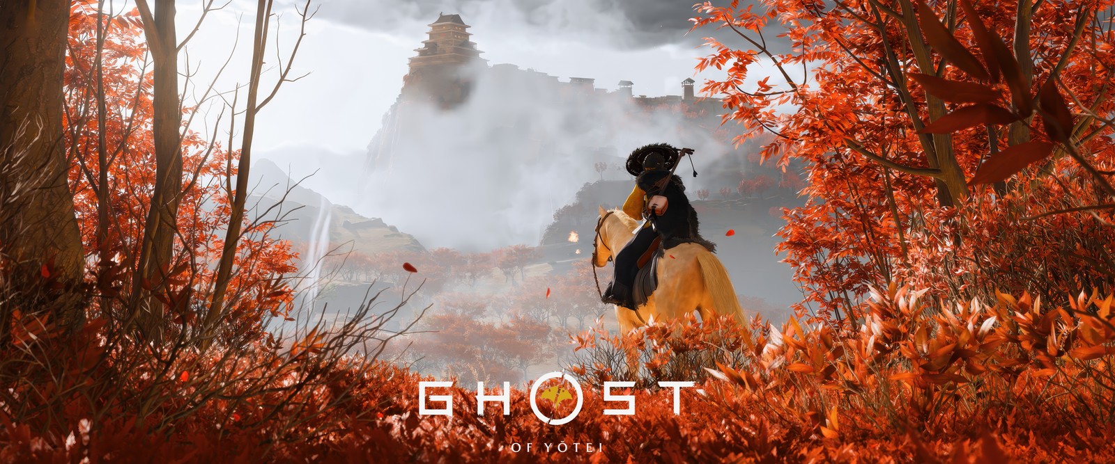 ghost of yotei, autumn scenery, ultrawide, 2025 games, atsu ghost of yotei wallpaper