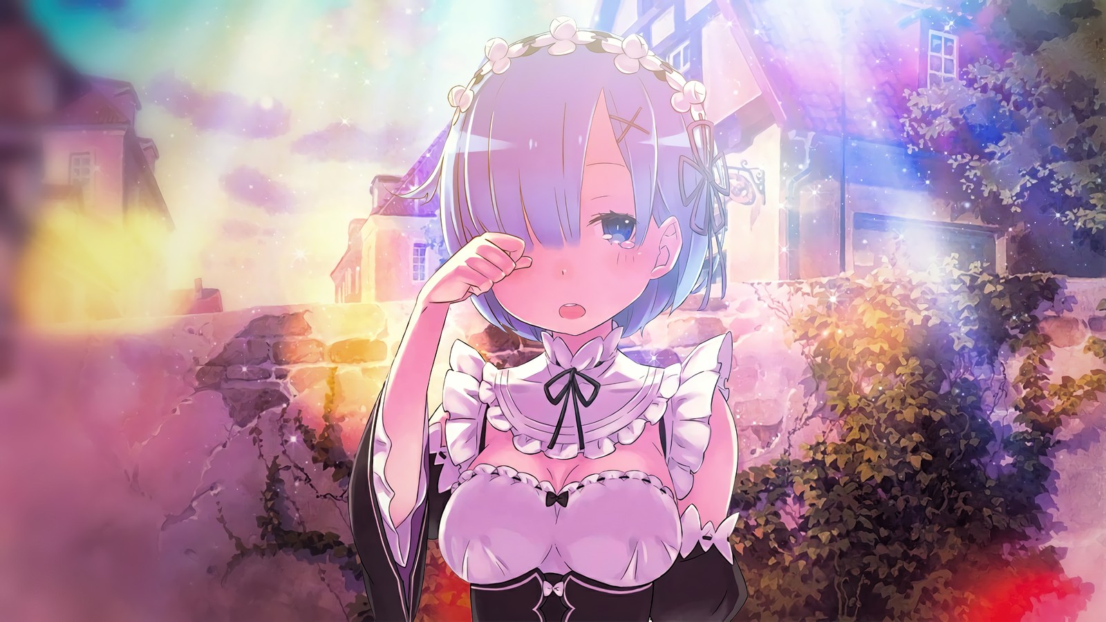 Скачать обои rem, ре зеро, re zero, аниме, anime