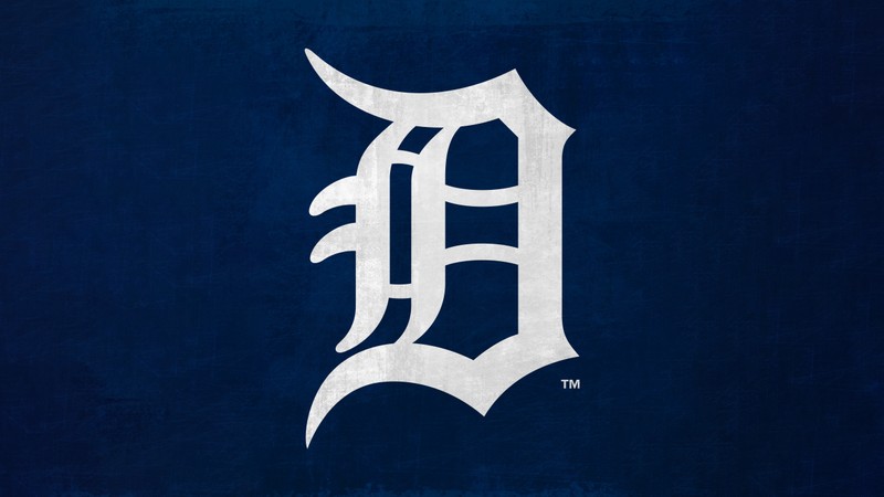 Логотип detroit tigers на синем фоне (detroit tigers, бейсбольная команда, майор лига бейсбола mlb, 5k, спорт)