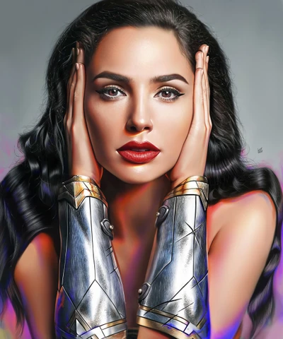 Wonder Woman Portrait: Gal Gadot as Diana Prince in Stunning Artwork