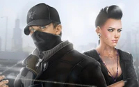 Stylish Duo from Watch Dogs: A Vigilante and a Streetwise Femme Fatale