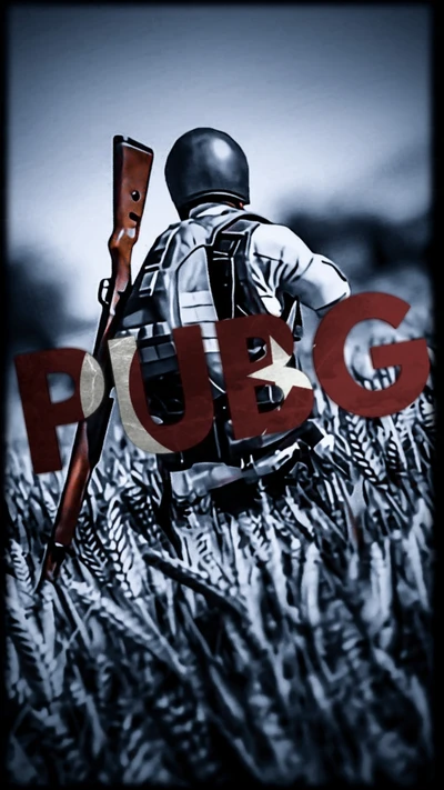 PUBG Gamer in a Wheat Field