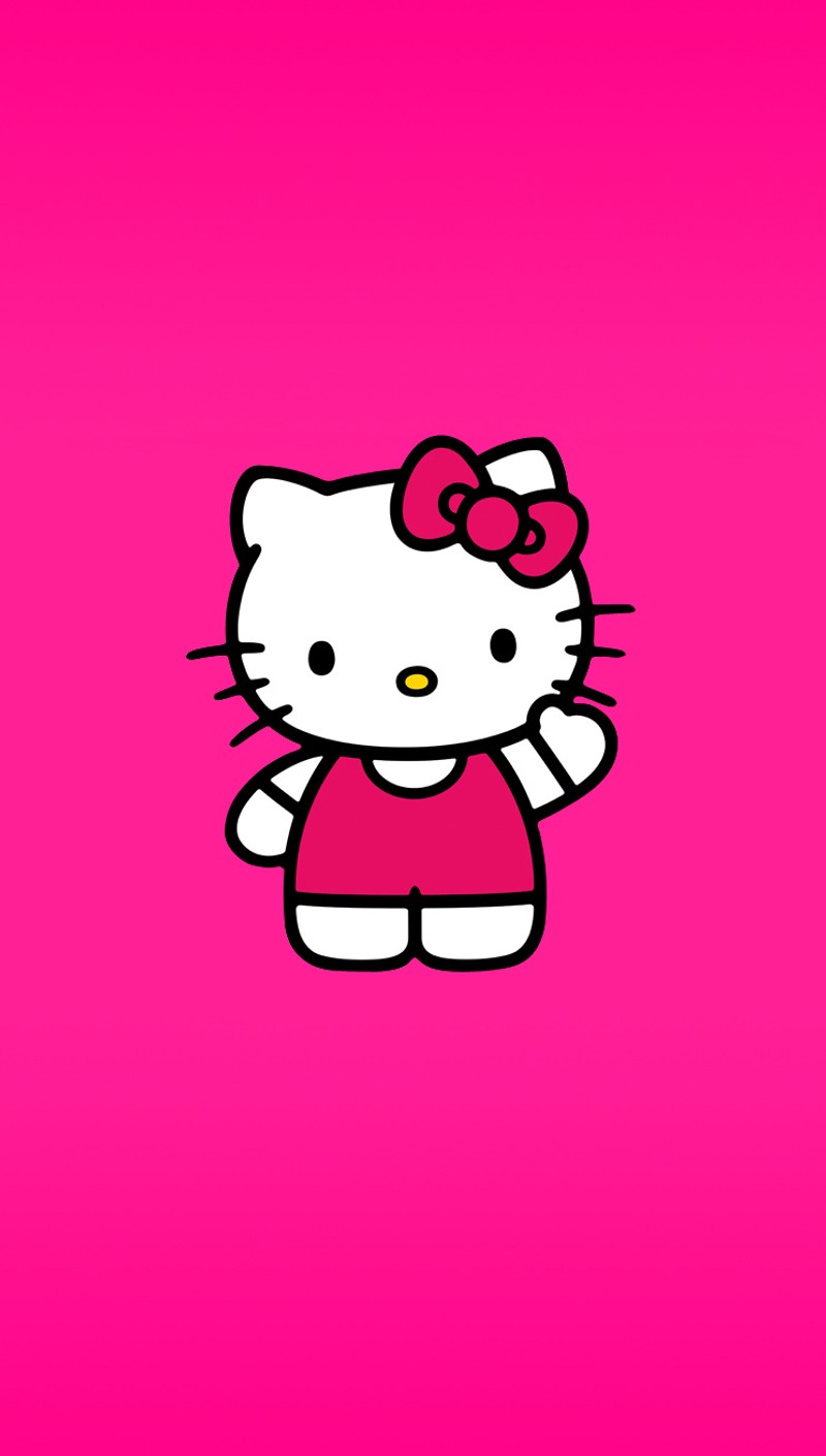 Обои hello kitty (кот, персонаж, иконка, иллюстрация)