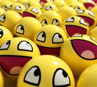 happy, smile, smily face, yellow