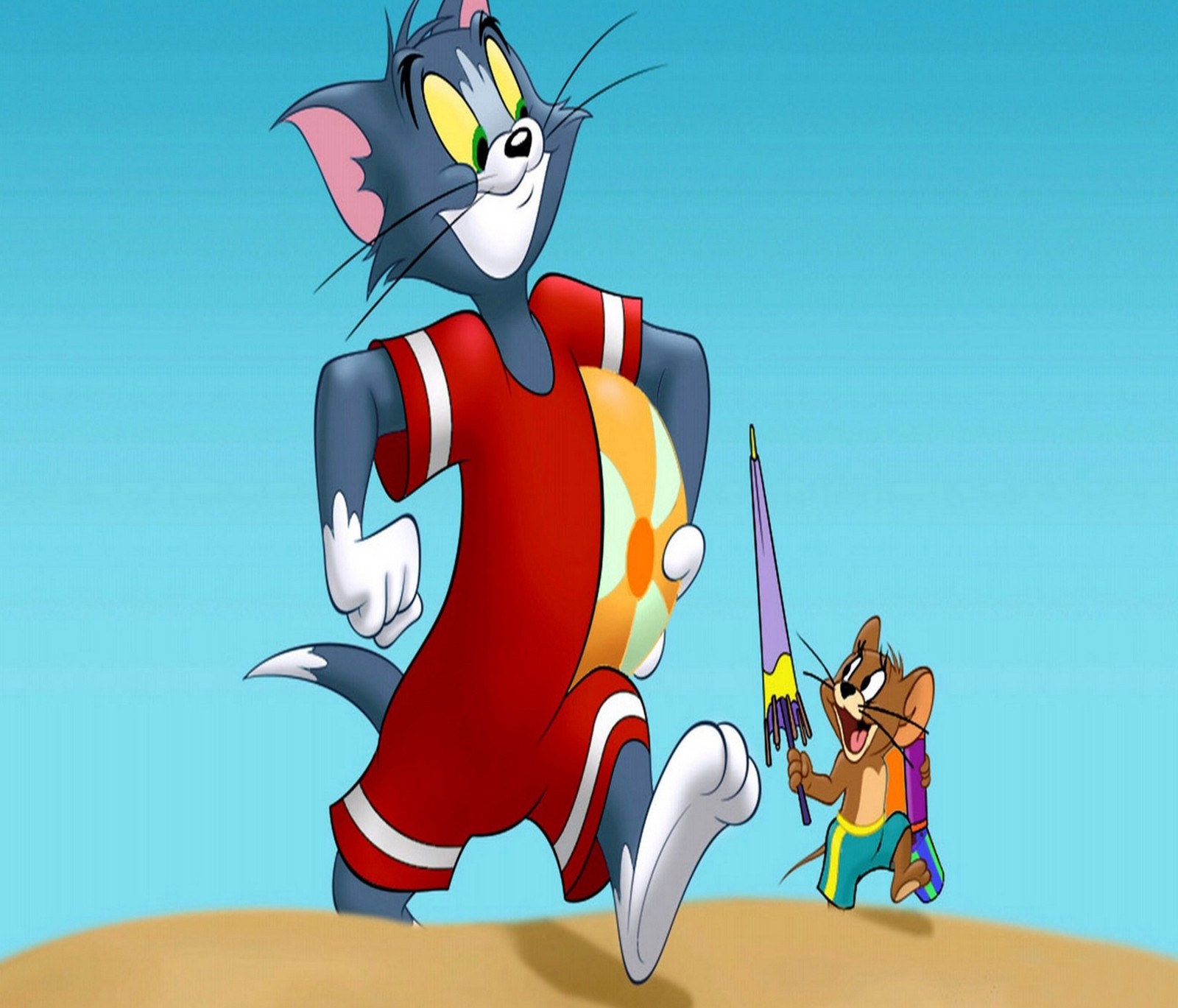 Скачать обои мультфильмы, том и джерри, tom and jerry