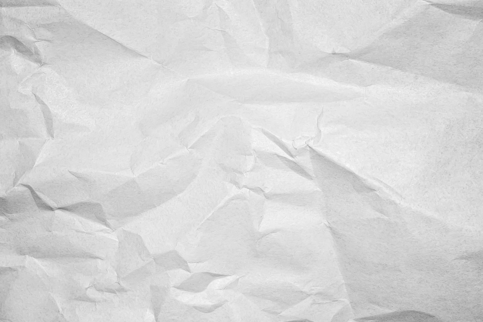 Wrinkled white paper texture background with a rough, wrinkled surface (paper, white, monochrome mode, drawing, ice)