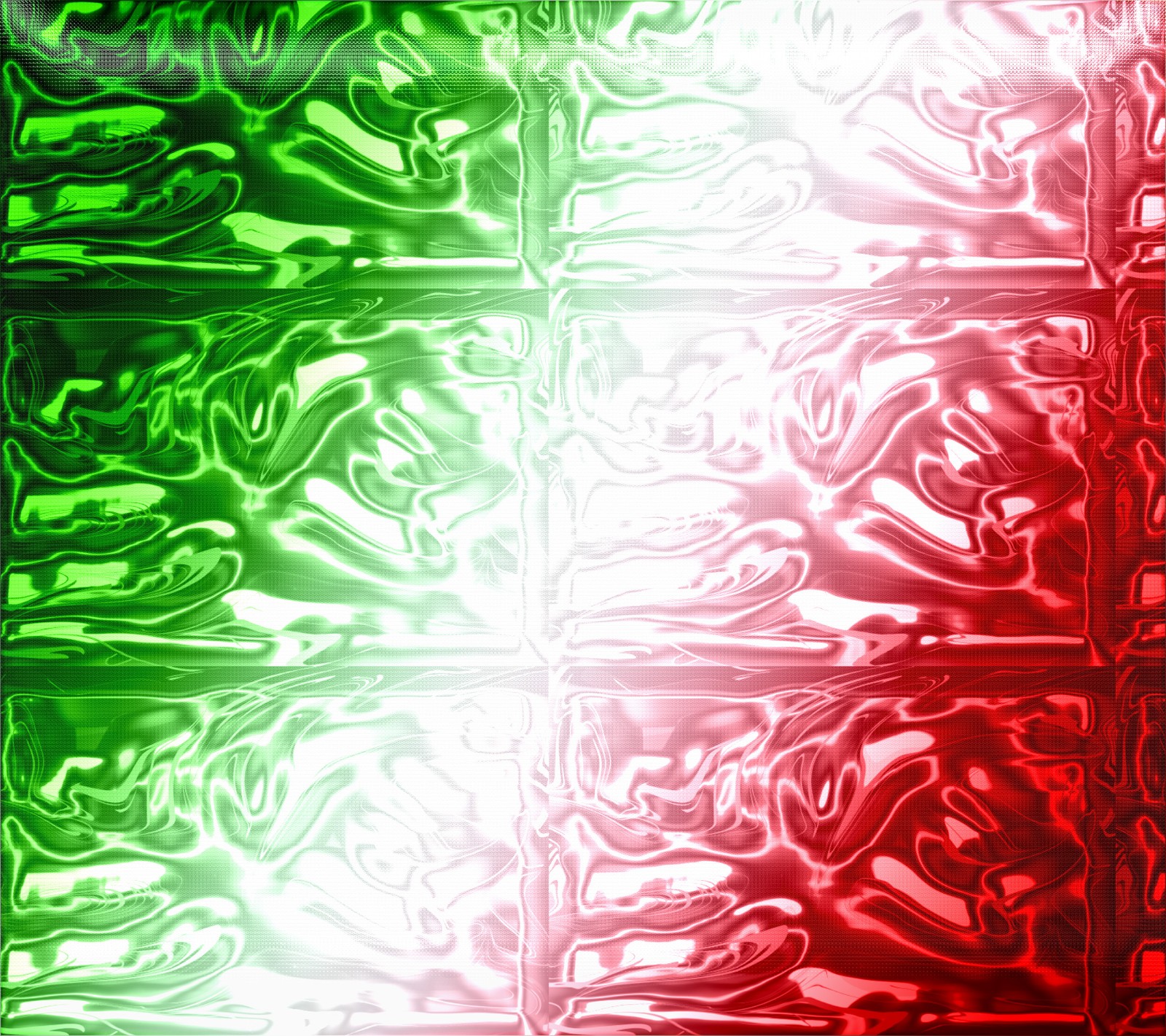 A close up of a red and green glass block wall (erbil music, erbilmusic, erbilmusiccom, flag, italy)