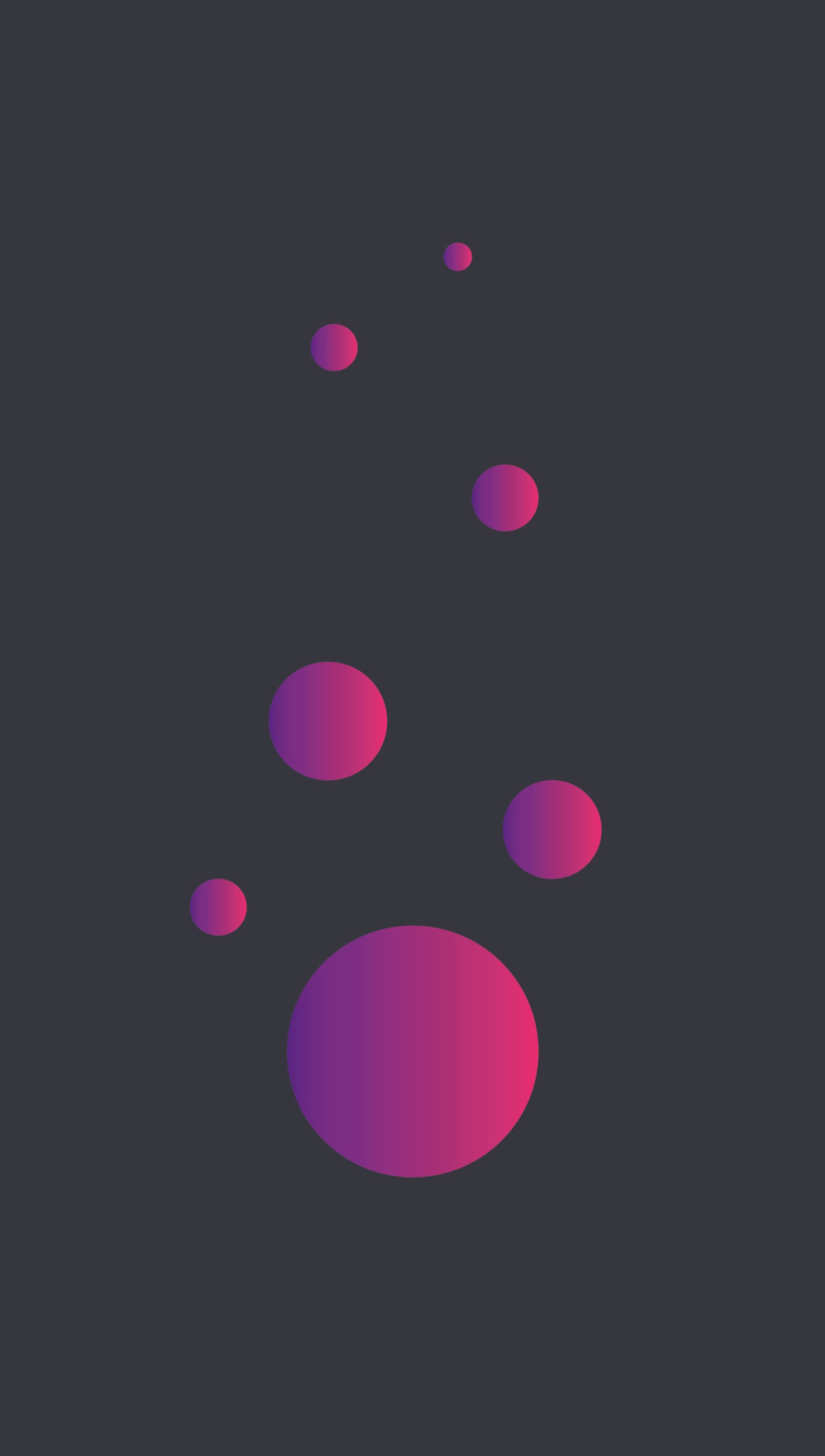 A close up of a purple and red dot on a black background (balls, big, cool, grey, pink)