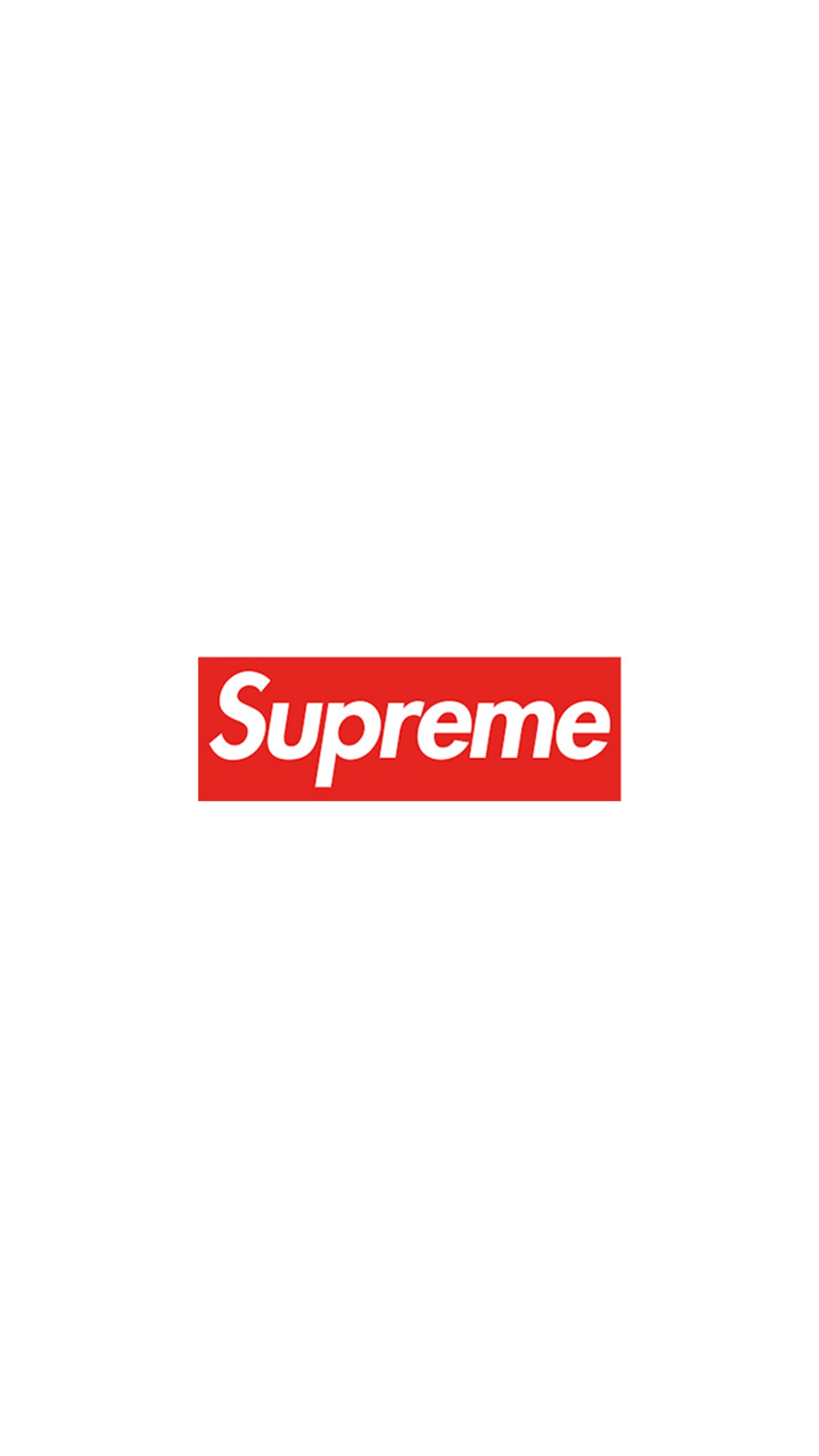 Supreme logo on white background (best, love, themes, white)