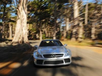 Dynamic Silver Mercedes-Benz SLS AMG on a Scenic Road