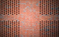 texture, brickwork, brick, wall, orange wallpaper