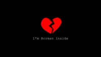 Minimalist Broken Heart: I'm Broken Inside