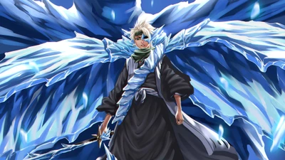 toshiro hitsugaya, oco, bankai, bleach, guerra do sangue de mil anos