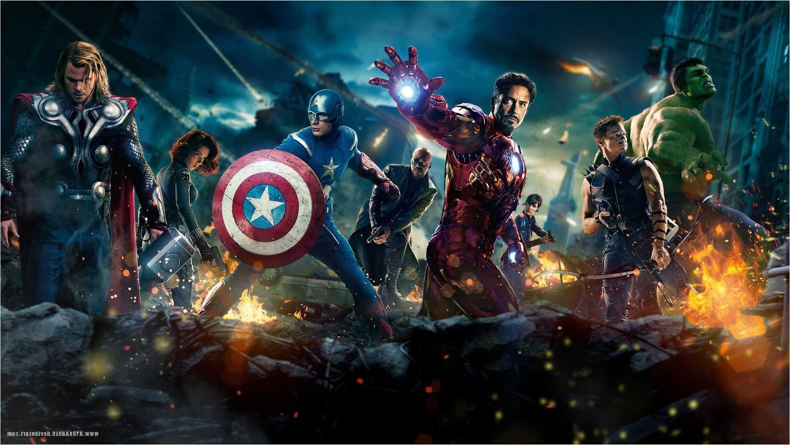 Скачать обои мстители, the avengers, супергерой, киновселенная marvel, marvel cinematic universe