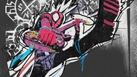 spider punk, guitar, spider man across the spider verse, movie, spiderman