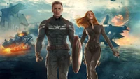 Captain America and Black Widow: Heroes Unite in Action