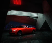 rolls royce dawn black badge, 5k, 8k, черный темный, машины