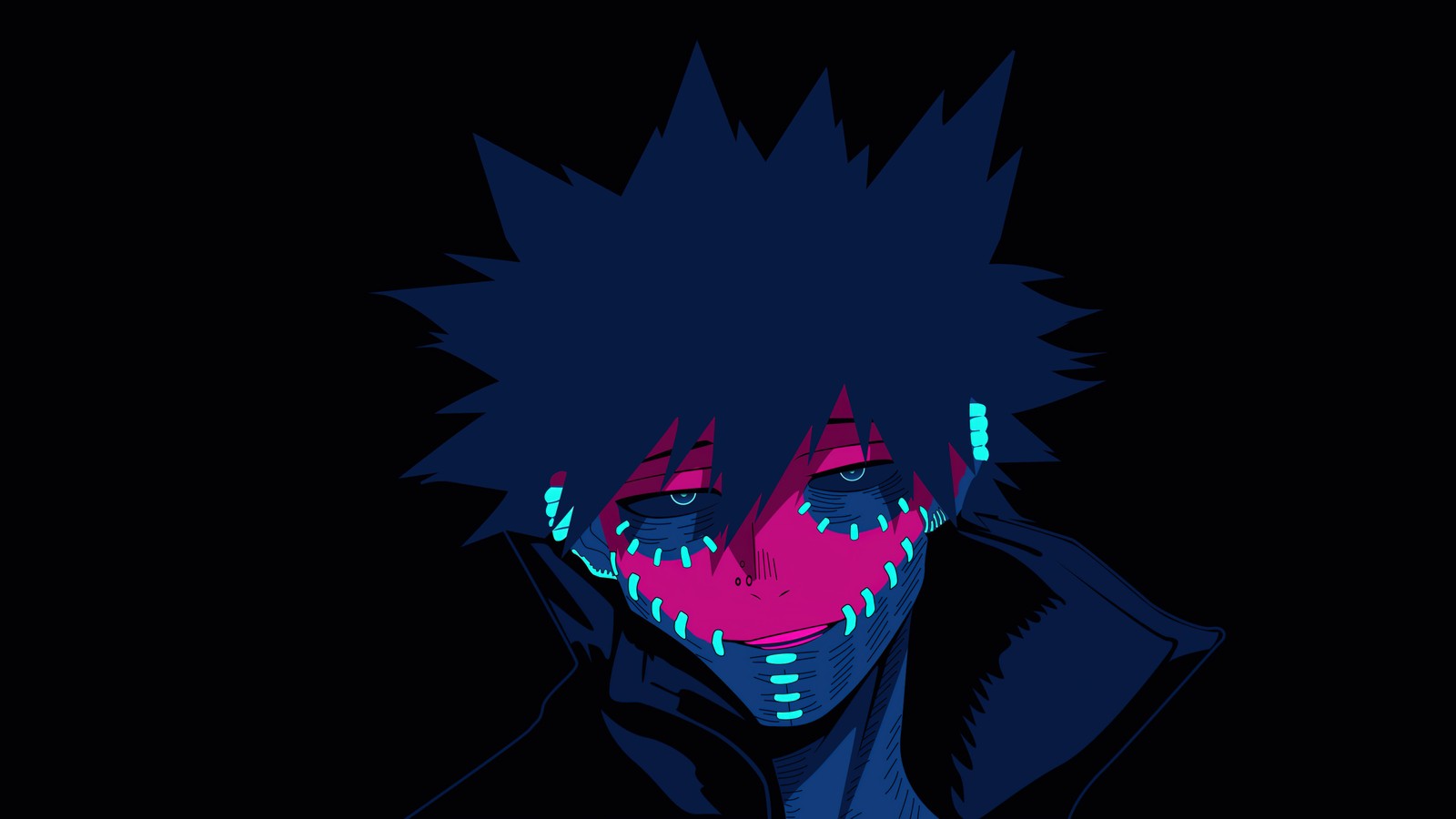 Скачать обои даби, dabi, amoled, 5k, my hero academia