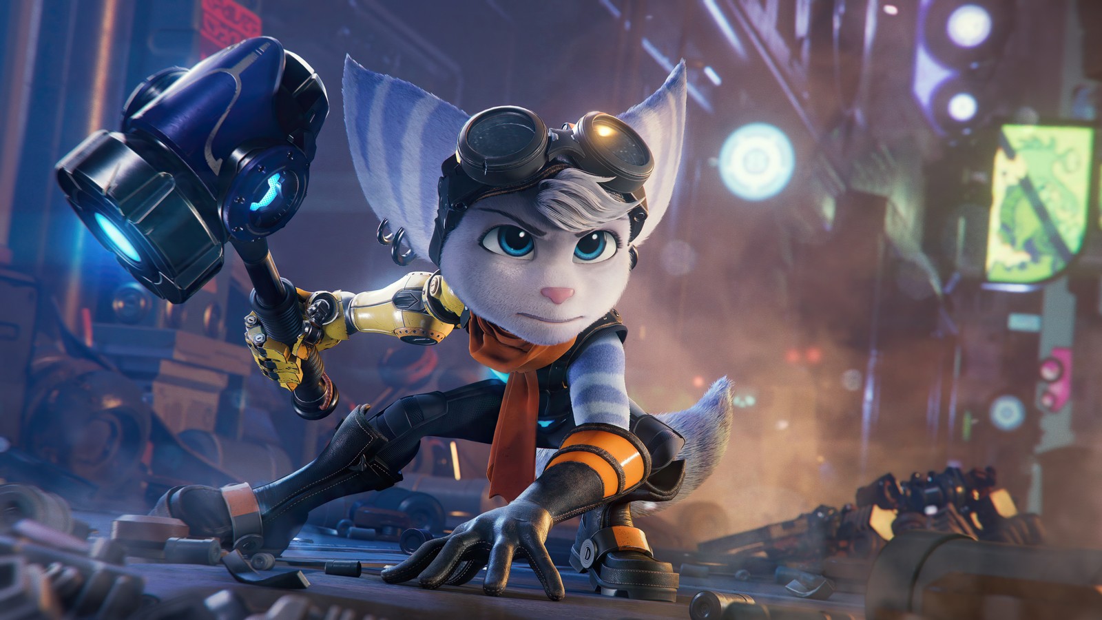 Baixar papel de parede ratchet clank rift apart, ratchet and clank rift apart, ps5, playstation, jogo de vídeo