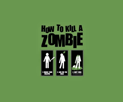 funny, humor, kill, zombie