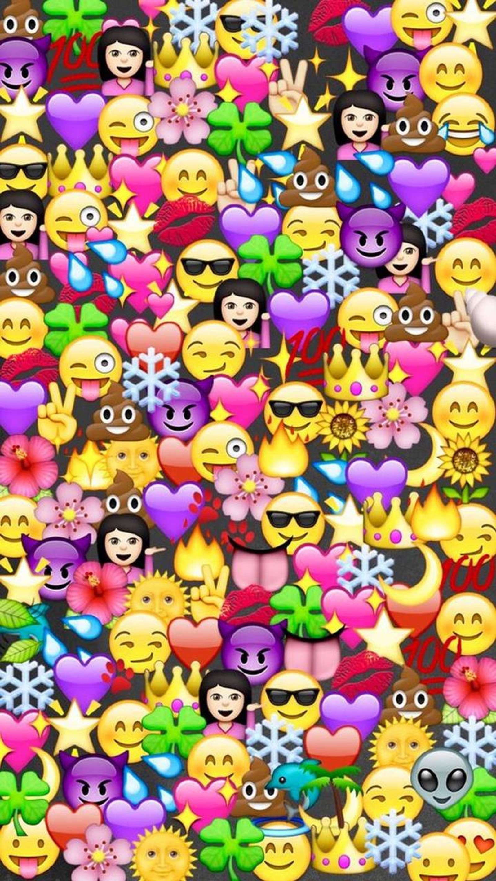 A close up of a bunch of emoticions with different faces (cores, emoji, emoji phote, pictures)